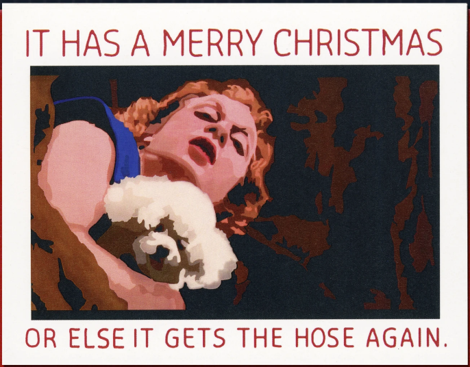 Silence Of The Lambs Christmas Greeting Card