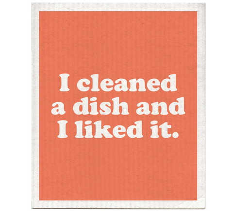 I Cleaned A Dish Swedish Dishcloth