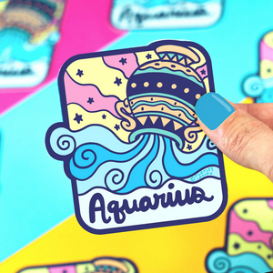 Zodiac Aquarius Sticker