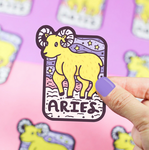 Zodiac Aries Sticker