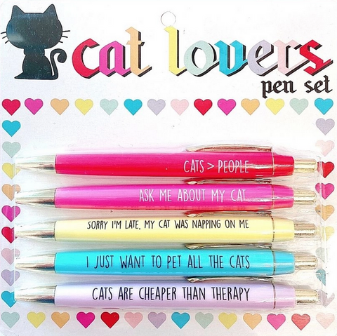 Cat Lover Pen Set