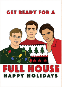 Full House Holiday Greeting Card
