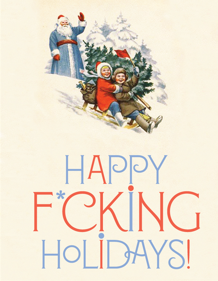 Waving Santa Greeting Card