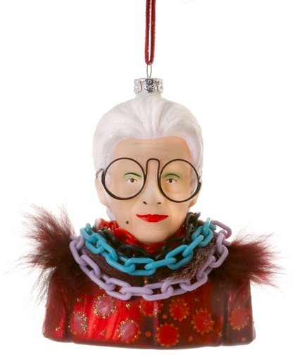 Iris Apfel Ornament