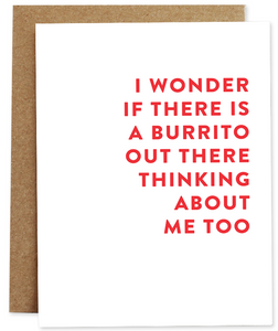 Burrito Love Greeting Card