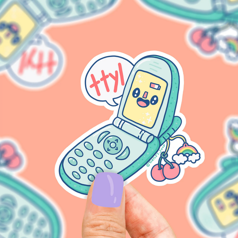Flip Phone Sticker
