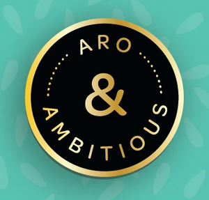 Aro and Ambitious Enamel Pin
