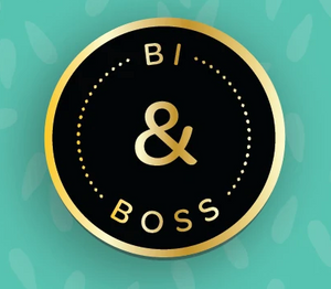 Bi and Boss Enamel Pin
