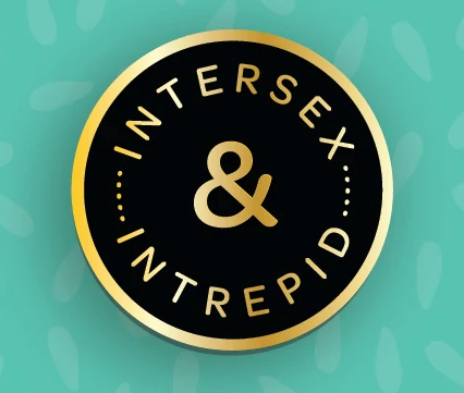 Intersex and Intrepid Enamel Pin