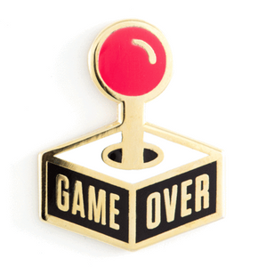 Game Over Enamel Pin