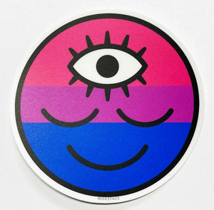 Bisexual Round Flag Sticker