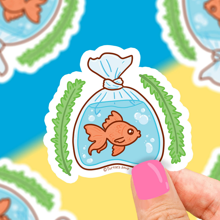 Goldfish in a Bag Sticker