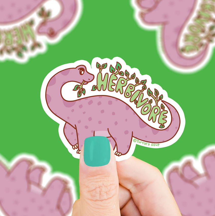 Herbivore Dinosaur Sticker