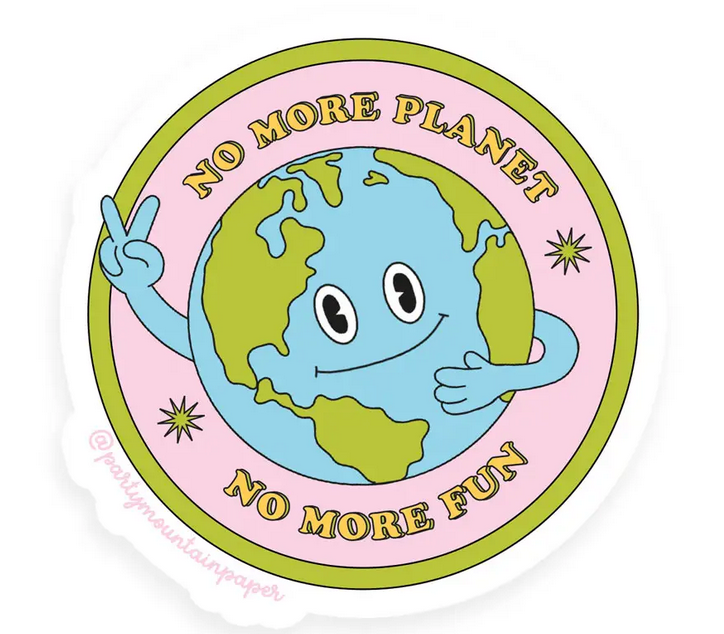 No More Planet Sticker
