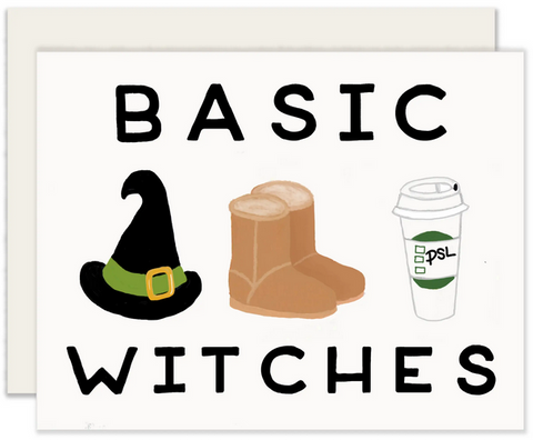 Basic Witches Greeting Card