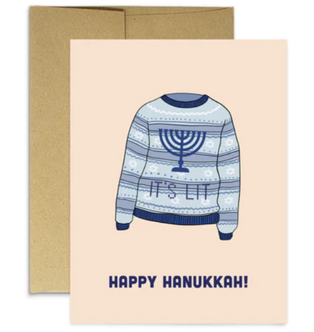Hanukkah Sweater Greeting Card
