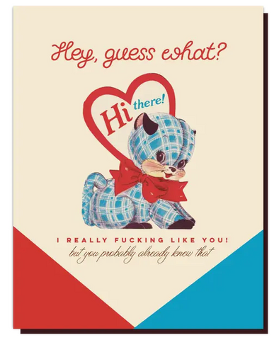 Guess What Greeting Card