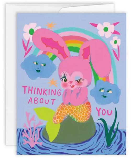 Bunny Mermaid Greeting Card