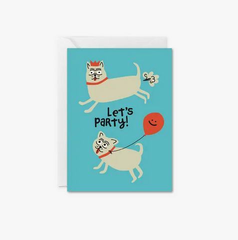 Let's Party Dogs Greeting Card