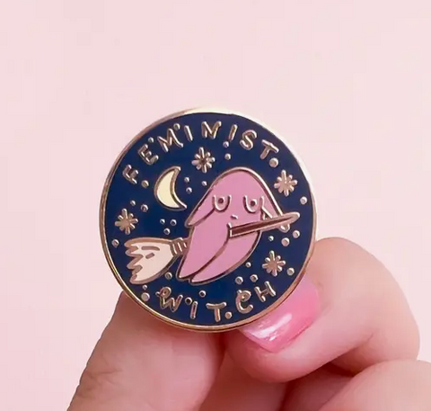 Feminist Witch Enamel Pin