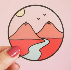 Boob Mountains Sticker