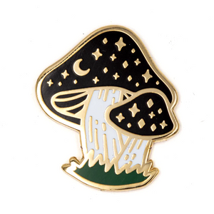 Cosmic Mushroom Enamel Pin