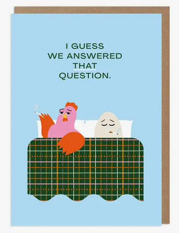 Chicken And The Egg Greeting Card