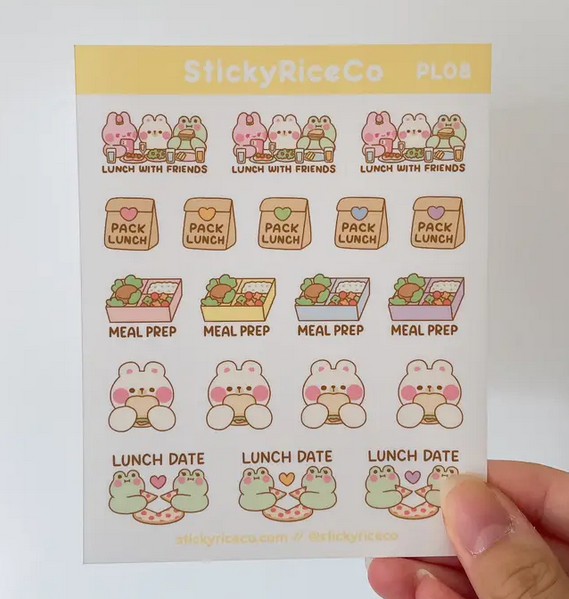 Lunch Sticker Sheet