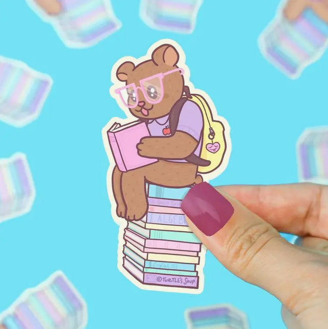 Book Bear Sticker
