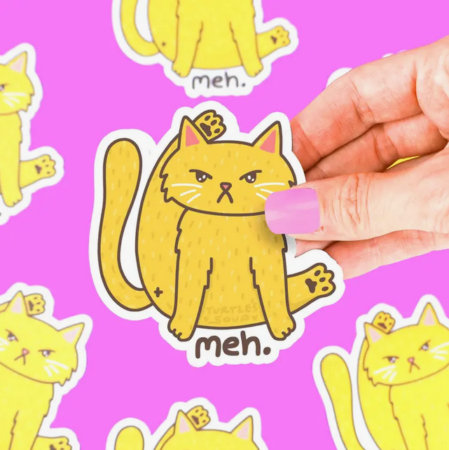 Meh Cat Sticker