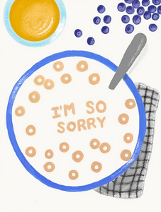 Sorry Cereal Greeting Card