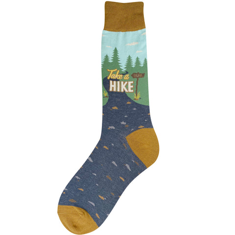 Take A Hike Socks - Large Sizing