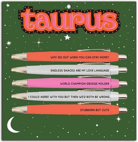 Zodiac Taurus Pen Set