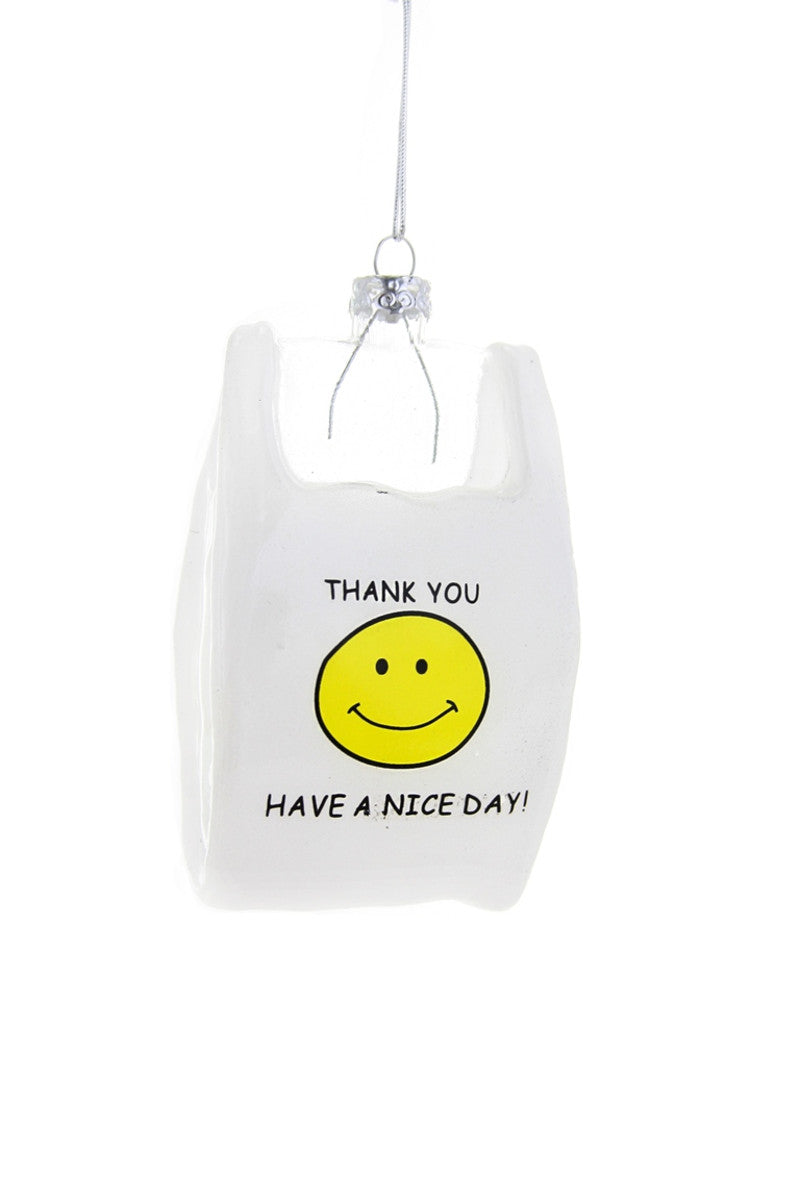 Thank You Plastic Bag Ornament