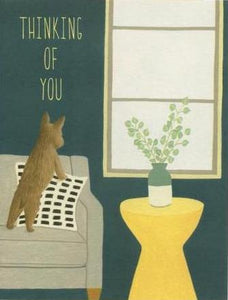 Thinking Of You Cat Greeting Card