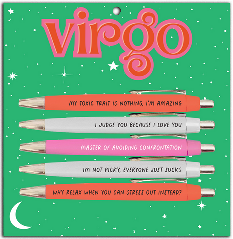 Zodiac Virgo Pen Set