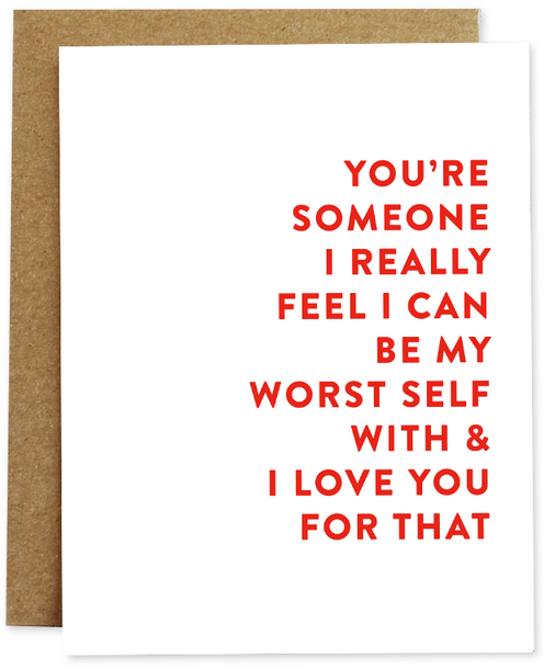 Worst Self Greeting Card