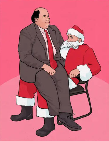 Kevin On Santa Greeting Card