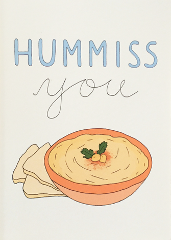 Hummiss You - Fineasslines Greeting Card - Ottawa, Canada