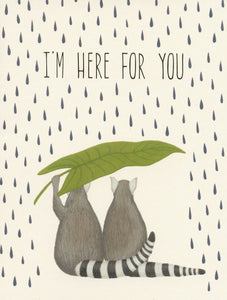 Lemurs Sympathy - Yeppie Paper Greeting Card - Ottawa, Canada