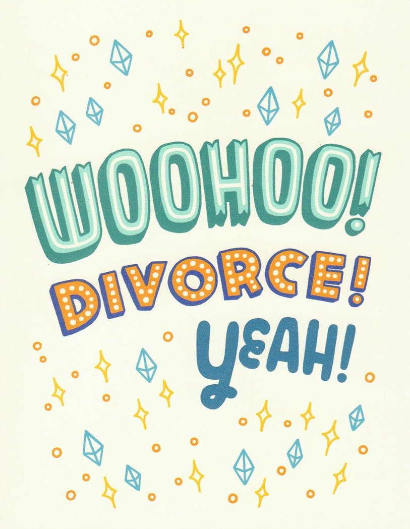 Woohoo Divorce - Betty Turbo Greeting Card - Ottawa, Canada