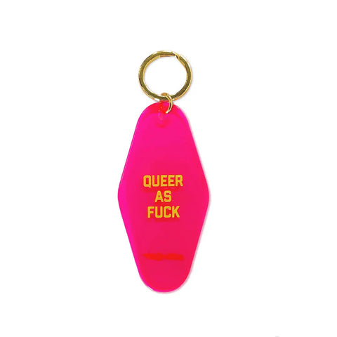 Queer As Fuck Keychain